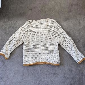 Mother Denim Crochet Sweater